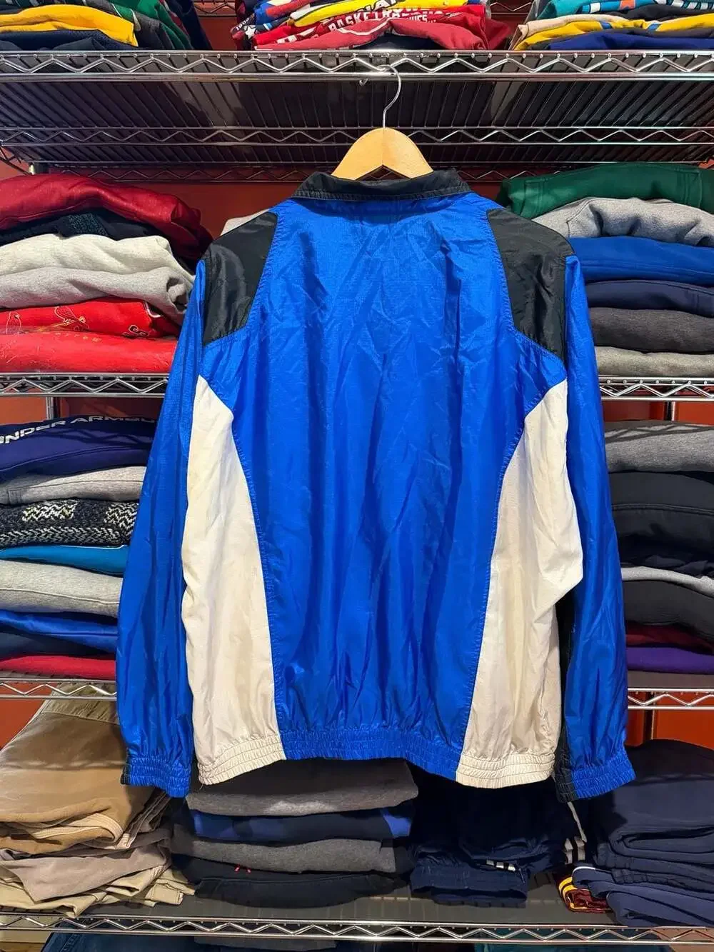 Vintage 90s Nike Colorblock Nylon Full Zip Windbreaker Jacket Men’s Large